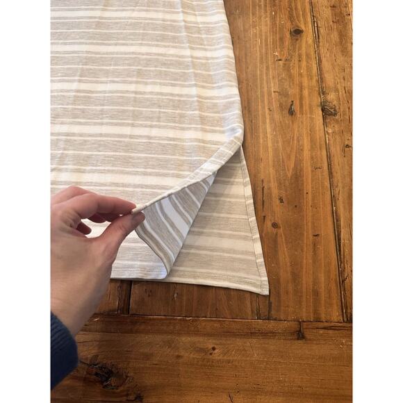 Garnet Hill Tank Top Sleeveless Tunic Tencel Mock Neck Slit Modern Shirt XS - Picture 5 of 12